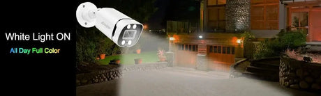 Keview 4K 8MP PoE IP Bullet Camera - Color Night Vision Outdoor Indoor CCTV - stepyours.com