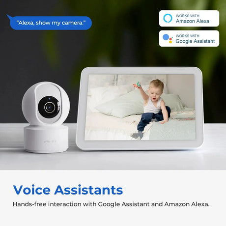 IMILAB C22 Indoor Baby Monitor AI Detection 360 PTZ Night Vision Xiaomi Home App - stepyours.com