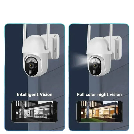 Smart Solar PTZ Outdoor Security Camera With Solar Power