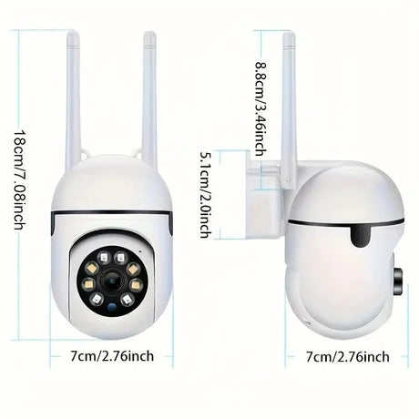 1080P Wireless Security Camera With Color Night Vision 2 Way Audio Pan Tilt Zoom - stepyours.com