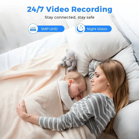 5MP HD WiFi Indoor Security Camera Featuring Night Vision and Two Way Audio - stepyours.com