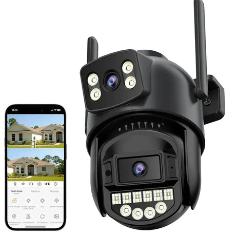 ANBIUX 8MP Dual Lens PTZ IP Camera with AI Humanoid Detection - stepyours.com