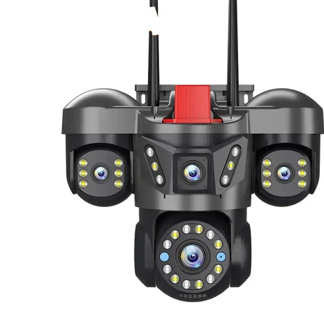 Sherway 10K 20MP UHD Outdoor Quad Lens WiFi IP Camera With 360 PTZ Auto Tracking - stepyours.com