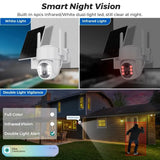 Abuntu 5MP Solar Outdoor Camera - Wireless WiFi with 7800mAh Battery Hooks - stepyours.com