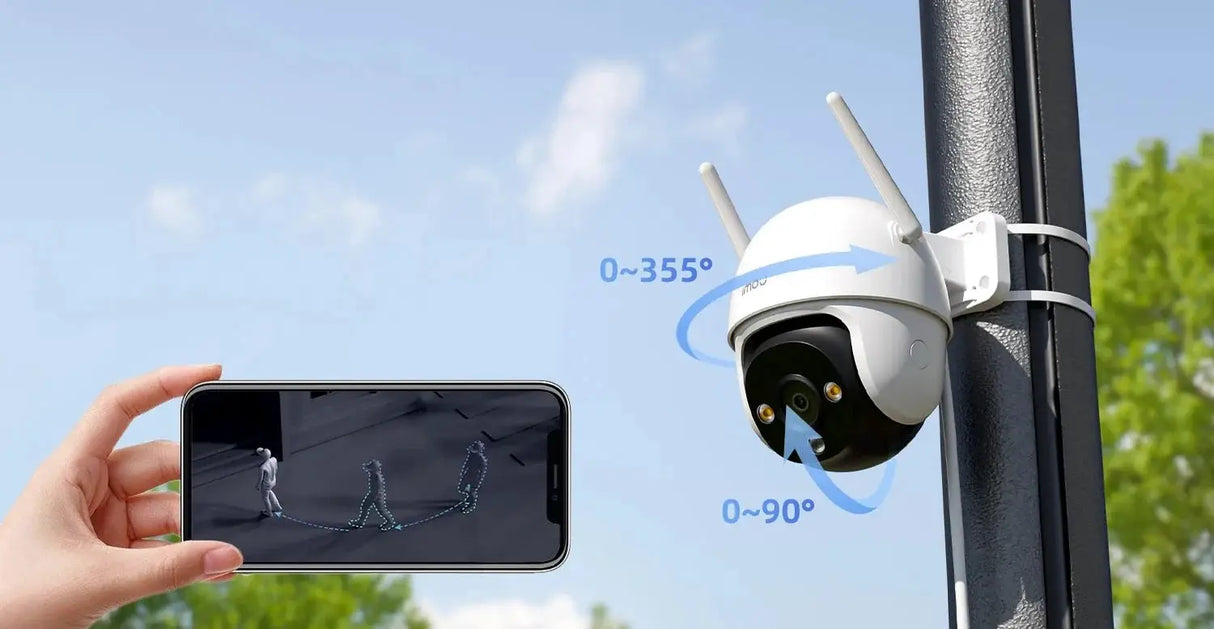 IMOU Cruiser SE Plus Outdoor WiFi Camera AI Human Detection Night Vision - stepyours.com