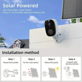 Solar Wireless Outdoor Camera With AI Motion Detection