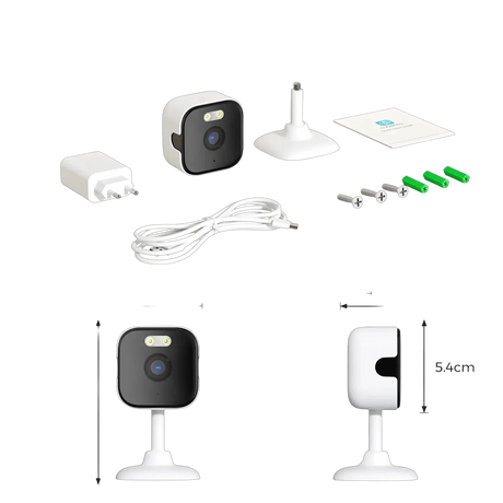 BESDER 5MP Mini Cube Camera - AI Human Detection and Two - Way Audio - stepyours.com
