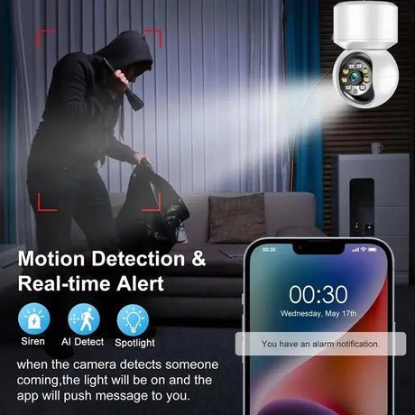 KaiAqua Pet Camera - 360 Degree Pan And Tilt, 5G And 2.4GHz WiFi, Night Vision - stepyours.com