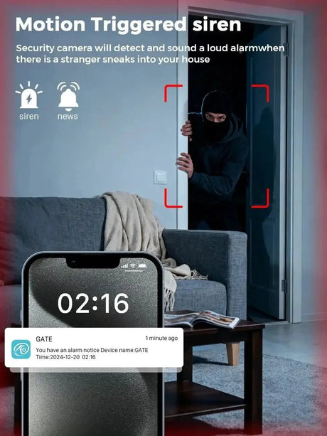PEGATAH 5MP One - Touch Call Indoor Baby Monitor WiFi Color Night Vision - stepyours.com