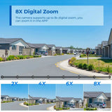 12MP 6K PTZ WiFi Camera with 8X Digital Zoom Outdoor Night Vision CCTV ICSEE - stepyours.com