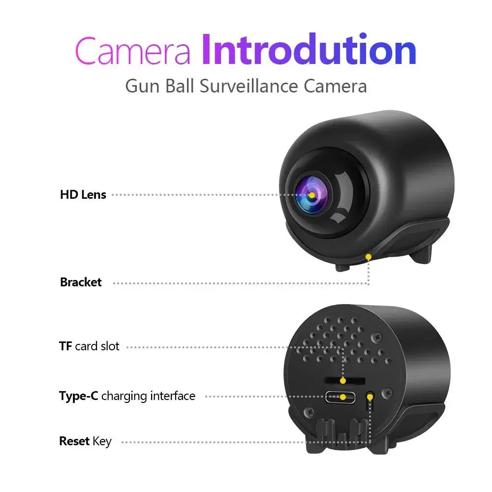X5 Mini WiFi Camera 2024 Night Vision Indoor Home Security Recorder - stepyours.com