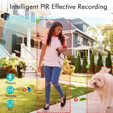 NOCCLILI Wireless Outdoor Security Camera - 2K Battery Powered WiFi Motion Siren - stepyours.com