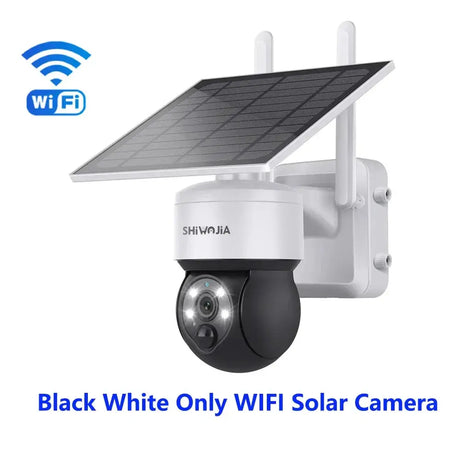Shiwojia Wifi Wireless PTZ Solar Camera 4G SIM Outdoor 4MP