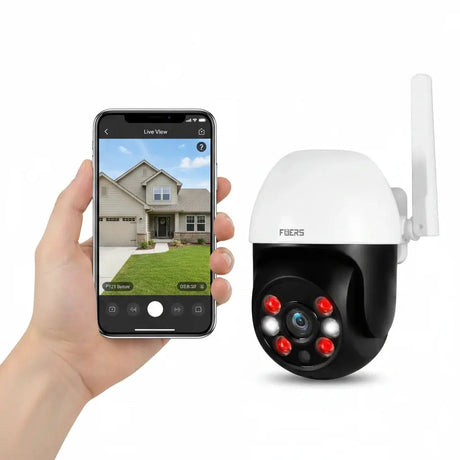 Fuers 8MP 4K Outdoor IP Camera - Auto Tracking And AI Human Detection Tuya Smart - stepyours.com