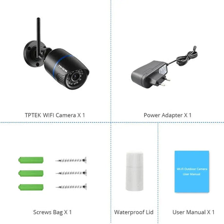 4MP Outdoor WiFi Bullet Security Camera - CamHi CamHipro Compatible Alerts - stepyours.com