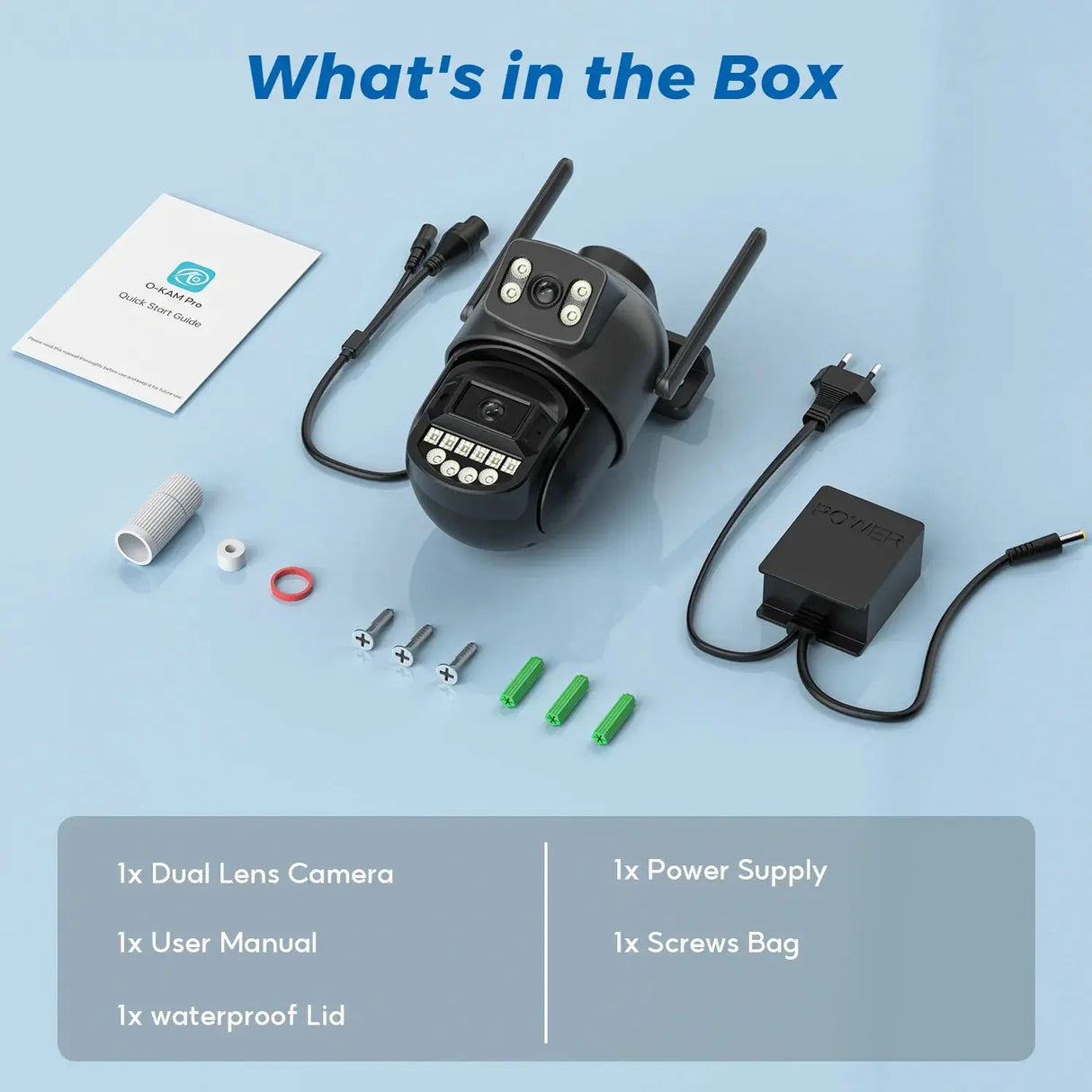 BESDER O - Kam Pro Dual - Lens 10MP - 8MP PTZ Outdoor WiFi Security Camera AI Detection - stepyours.com