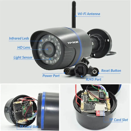 CamHi CamHipro 4MP Outdoor WiFi IP Camera - 2 - Way Audio Security Bullet - stepyours.com