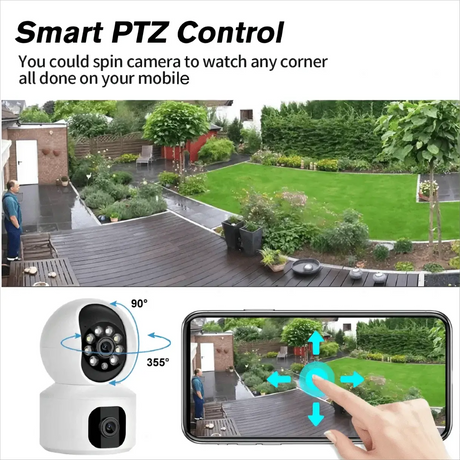 Tuya 8MP Dual Lens WiFi IP Camera - Color Night Vision With Auto Tracking - stepyours.com