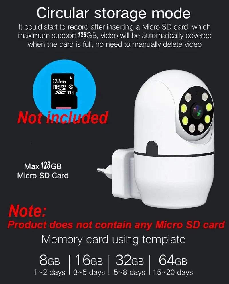 Tuya PTZ IP Camera With Auto Tracking And Wireless Night Vision 1080P - stepyours.com