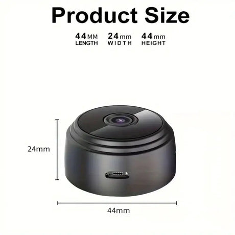 1pc Rechargeable Wireless Mini WiFi Security Camera With Night Vision, Motion Detection, Easy To Install And App Control