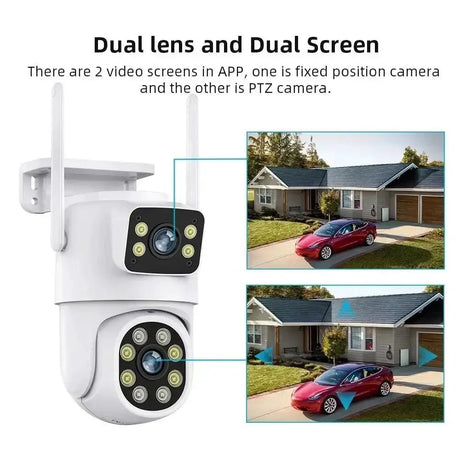 8MP Tuya WiFi PTZ Outdoor Security Camera With AI Auto Tracking Alexa ONVIF - stepyours.com