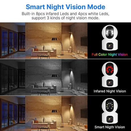 Hiseeu 2K PTZ Dome Camera Smart Home Security System