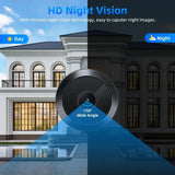 Awapow Tuya Door Peephole Viewer Smart Wifi Video Doorbell 2.4G/5G Mini Camera 170° Angle Night Vision 1080P Motion Detection by stepyours.com