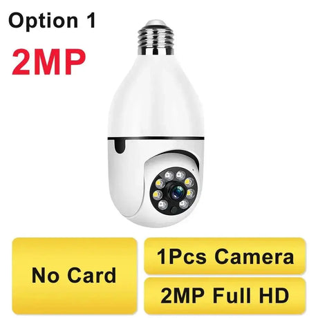 AI Powered Smart Bulb Camera With Color Night Vision Tech