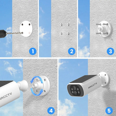 ARCCTV 2K Wireless Solar Camera - Humanoid Detection And Night Vision - stepyours.com