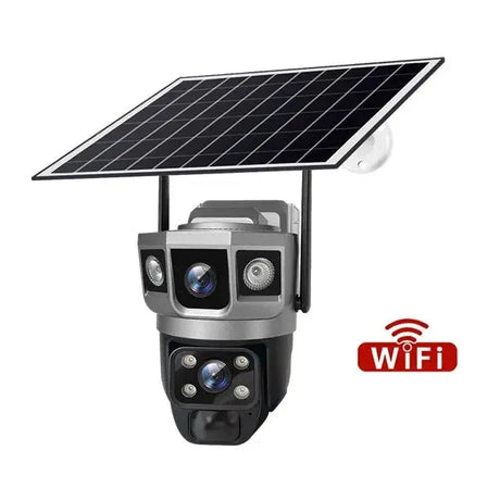 V380 Pro Solar Wifi Outdoor PTZ Dual Lens Camera Auto Tracking Hooks - stepyours.com