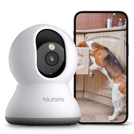 Blurams 2K Indoor Camera - 360 Pet And Elder Surveillance With OneTouch Call - stepyours.com