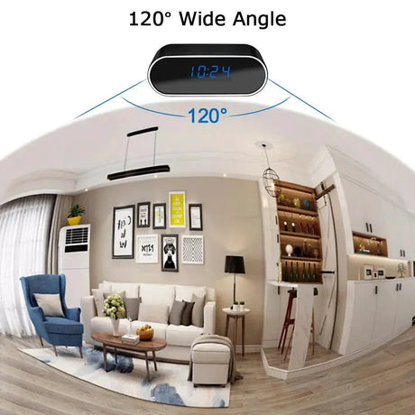 Mini Clock Camera For Home Security With Night Vision