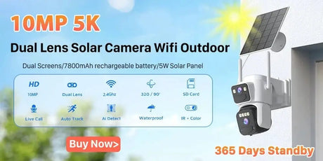 20MP PTZ WiFi Surveillance Camera 4 Lens 10X Zoom Outdoor Night Vision - stepyours.com