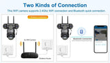V380 Pro WiFi IP Camera Outdoor 12MP 6K Triple Lens Night Vision - Weatherproof by stepyours.com