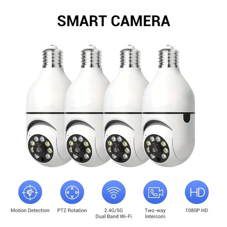 Ease Life App Light Bulb Security Camera Outdoor Wireless 5GHz 360 Degree E27 - stepyours.com