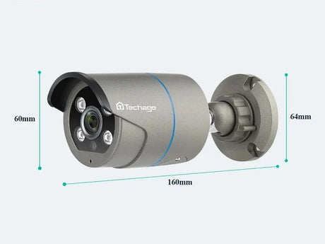 Techage AI PoE 4K Outdoor Security Camera With Two Way Audio For NVR - stepyours.com