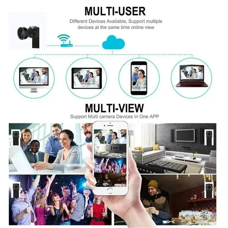 Upgraded version, 4K HD mini WiFi camera, supports remote viewing, motion detection, home nanny style DIY camera by stepyours.com