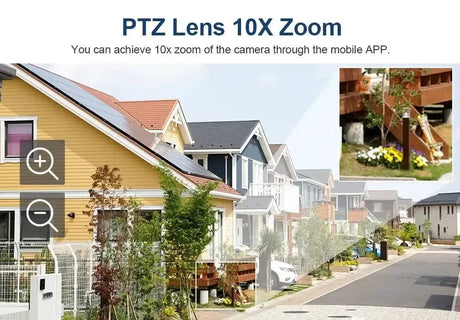 Smart Outdoor WiFi 6 Camera 20MP 10x Optical Zoom PTZ Auto Tracking Waterproof - stepyours.com