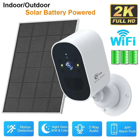 XVIM 1080P Solar Outdoor Wireless Security Camera - AI Motion Detection - stepyours.com