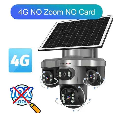 LS Vision 20MP Solar WiFi Surveillance Camera V380 Pro 10X Optical Zoom Outdoor - stepyours.com
