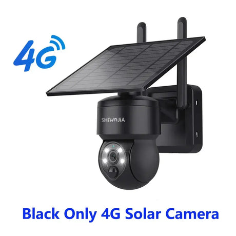 Shiwojia Wifi Wireless PTZ Solar Camera 4G SIM Outdoor 4MP