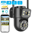 ANBIUX 4K 8MP WiFi Surveillance Camera Dual Lens Outdoor PTZ AI Human Detection - stepyours.com