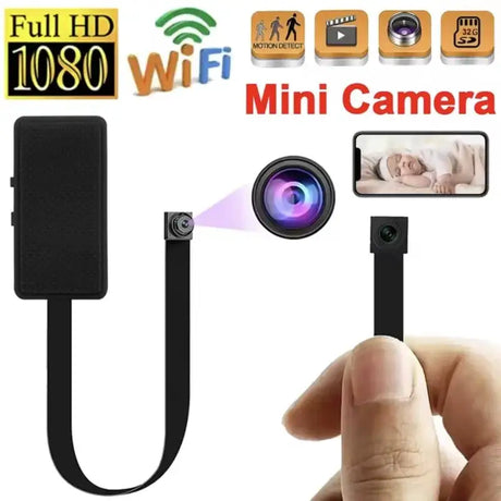 1080P HD WiFi Mini Camera Motion Detection Remote View P2P Wireless Cam Video Recorder Home Security Mini Camcorder Loop Record