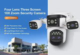 LS VISION 20MP Outdoor WiFi Security Camera With 4 Lenses 10X Zoom Auto Tracking - stepyours.com