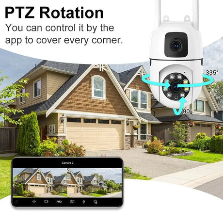 OK - A2 - EU PTZ WiFi Camera With Auto Tracking AI Detection Full Color Night Vision - stepyours.com