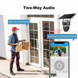 Solar Powered Dual Lens WiFi CCTV Camera With 12MP 10X Zoom PTZ IP66 Outdoor - stepyours.com
