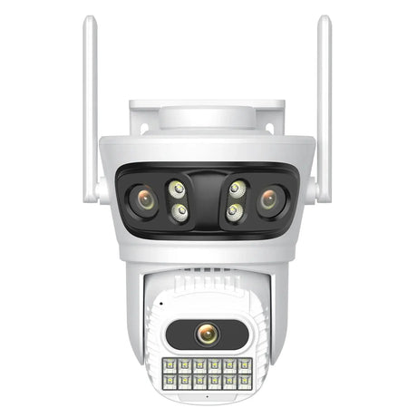 12MP Outdoor WiFi Camera - With 3 Lens PTZ AI Tracking For ICSEE App - stepyours.com