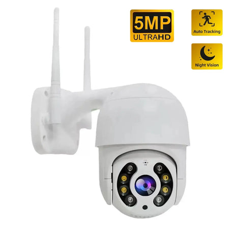 8MP 4K PTZ Camera AI Auto Tracking Color Night Vision Outdoor WiFi IP Cam - stepyours.com
