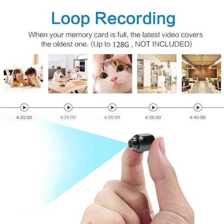 720P Mini WiFi Security Camera With Sound Detection App