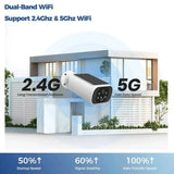 ALEVIO 2.5K Solar Outdoor Wireless Security Camera - AI Detection - stepyours.com